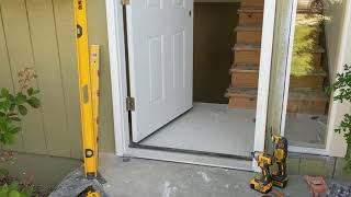 Jeld Wen Front Door Installation  Really crappy products and craftsmanship PART 1 [upl. by Myrlene117]