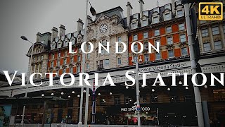 London Victoria Station Walk Through England 4K [upl. by Reemas]