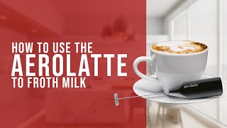 How To Use the AeroLatte To Froth Milk [upl. by Betthel]