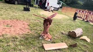 A fabulous range of wooden sculpture at Caerleon festival 2024 [upl. by Sclater]