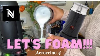 How To Foam Milk With Aeroccino 3 Make Coffee With Foam Tips amp Tricks  Easy Foamed Latte Recipe [upl. by Tymes]