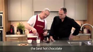 How to make a hot chocolate using an aerolatte milk frother [upl. by Arimihc289]