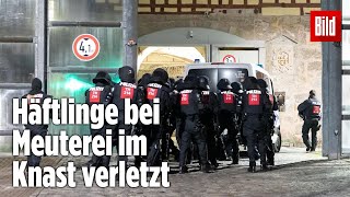 Gefängnismeuterei Polizei stürmt Knast in Thüringen  JVA Untermaßfeld [upl. by Assile]